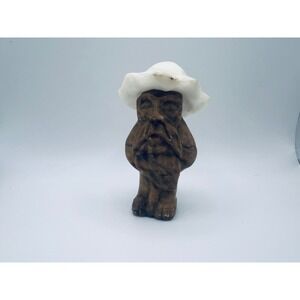 Vintage Russian Stone Figure Hand Carved Troll‎ Gnome Whimsical Collectibles 4"